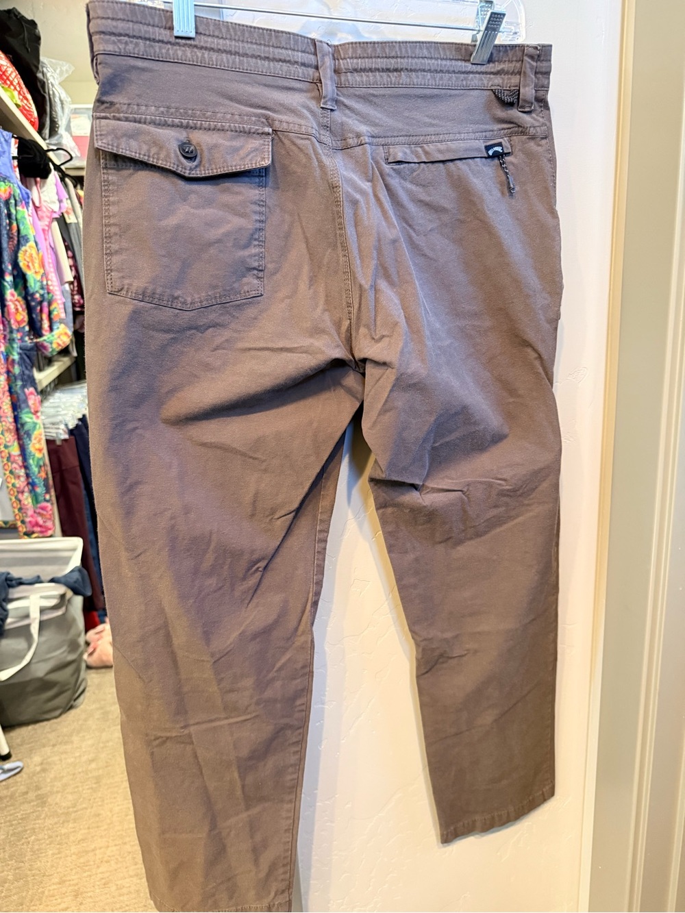 Billabong Men's Taupe Chino Pants - Casual Straight Fit